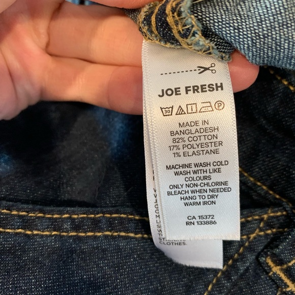 Joe Fresh | Wide Leg Cropped Carpenter Style Jeans - Picture 6 of 9